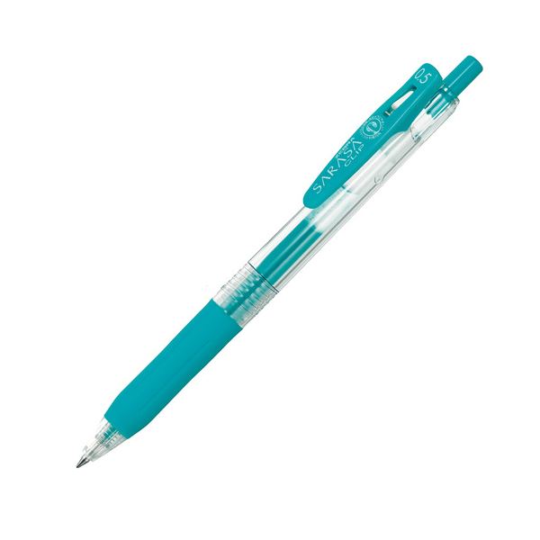 (まとめ) ゼブラ ゲルインクボールペン サラサクリップ 0.5mm ブルーグリーン JJ15-BG 1本 【×100セット】