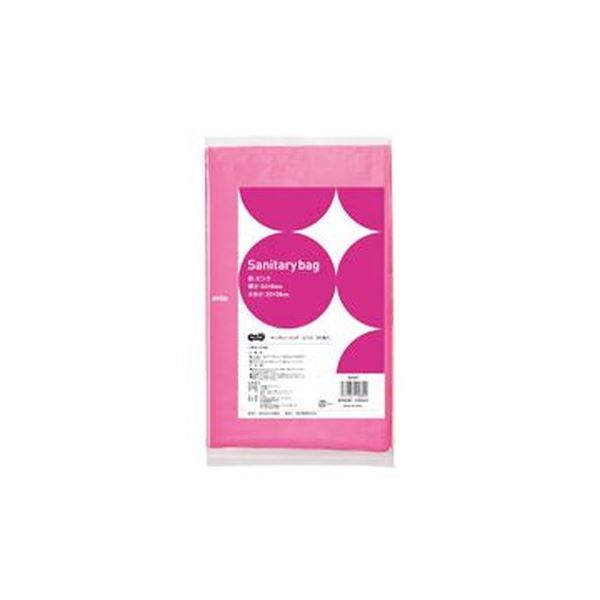 （まとめ）TANOSEE サニタリーバッグ ピンク 1パック（50枚）【×50セット】 10,483円