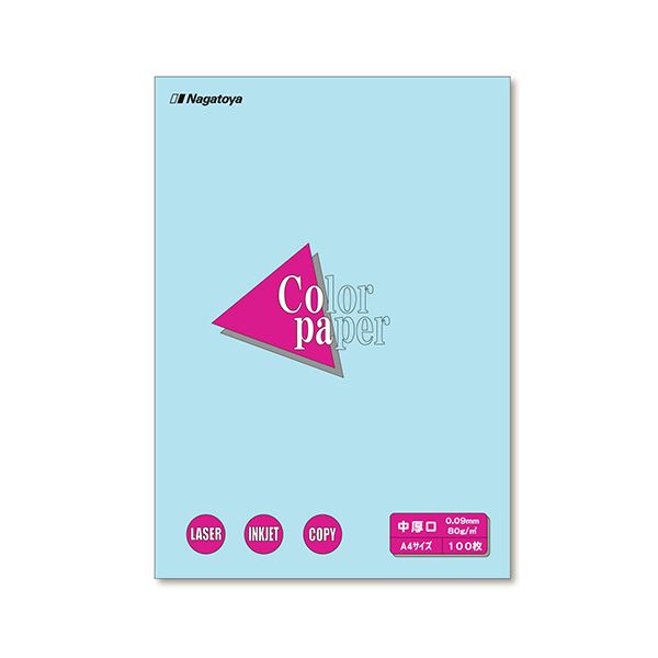 (まとめ) 長門屋バス発着場 Color Paper A4 中厚口 空 ナ-3212 1冊（100枚）  【×30仕掛ける】