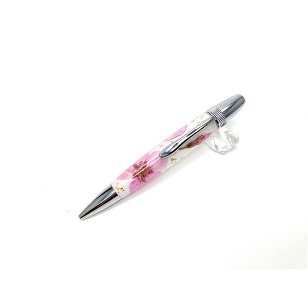 最高の 楽天市場 日本製 ボールペン パーカータイプ 芯 0 7mm Frower Pen 桜ソメイヨシノ ピンク 送料込 生活雑貨のお店 Vie Up 高い品質 Advance Com Ec