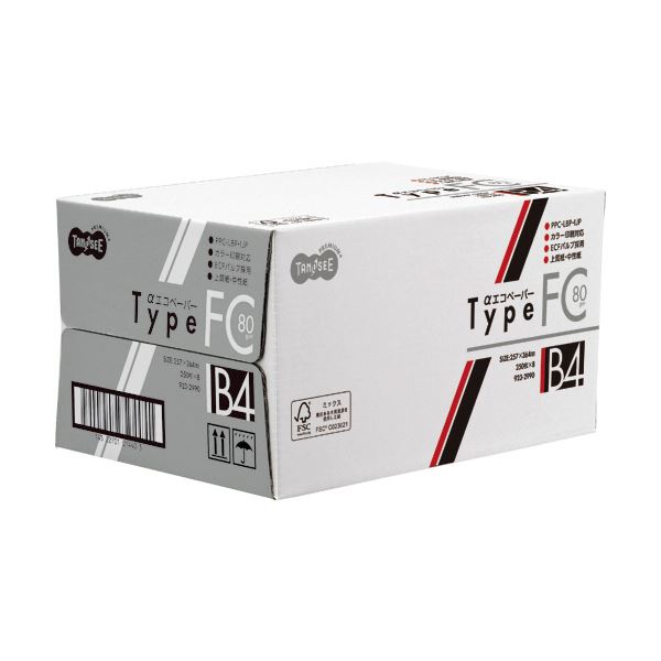 (まとめ）TANOSEE αエコ調査報告印字機FC B4 判定基準 80g 1仕掛ける(2000枚:250枚×8冊)【×3仕掛ける】