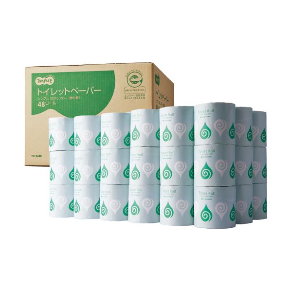 芯なし 送料込 生活雑貨のお店 Vie Up安心 安全 高品質を求めたらやはり国産 1セット 480ロール 48ロール 10ケース トイレットペーパー 個包装 Tanosee 130m シングル 130m シングル 個包装 トイレットペーパー