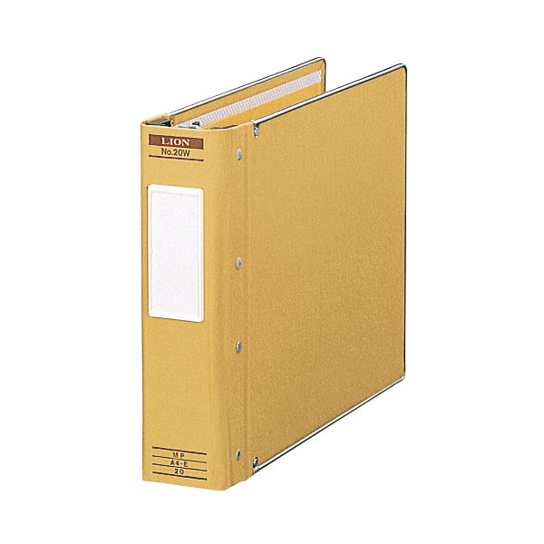 ライオン事務器 バインダー（MP式）A4ヨコ 20穴 350枚収容 総布貼り No.20W 1冊 【×10セット】 34,476円
