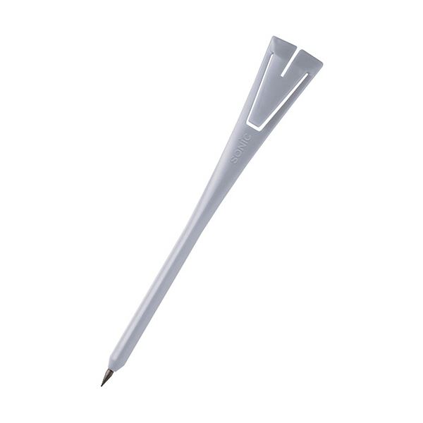 (まとめ) ソニック クリップ付ペンシル 抗菌タイプ グレー DA-4901-GL 1セット(200本:50本×4パック) 【×3セット】