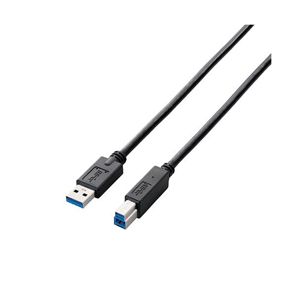【5個仕掛ける】エレコム A to B有線テレビ/1.0m/RoHS/飾り気の無い包み/黒いこと USB3-AB10BK/RSX5