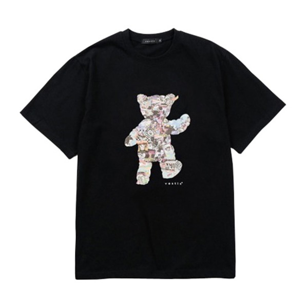 芸能人愛用 Vastic Teddybearcollage Tシャツ ブラック L 送料込 Ds Www Satiscan Com