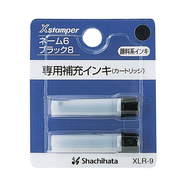 (まとめ) シヤチハタ Xスタンパー補充インキカートリッジ 顔料系 ネーム6・簿記スタンパー用 黒 XLR-91セット（24本：2本×12パック） 【×5セット】
