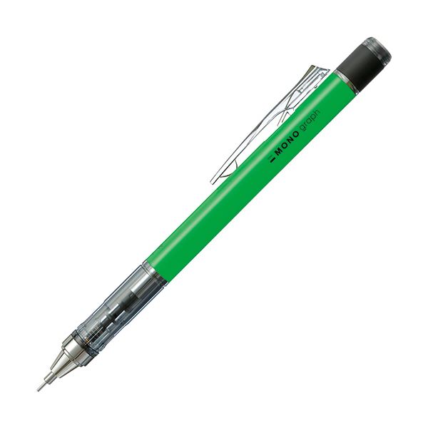 (まとめ) トンボ鉛筆 シャープペンシルモノグラフネオン 0.5粍 （軸色：ネオン緑であること） DPA-134E 1本  【×30仕掛ける】