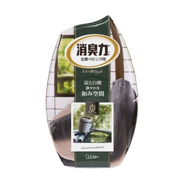 （まとめ）エステー おお座敷の消臭力 炭と白檀400ml 1個【×20仕掛ける】 日用品雑貨・文房具・手芸-日用消耗品