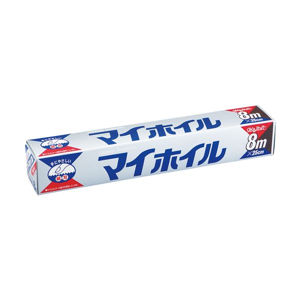 （まとめ）UACJ製箔 マイホイル レギュラー25cm×8m 1本【×50セット】 7,531円