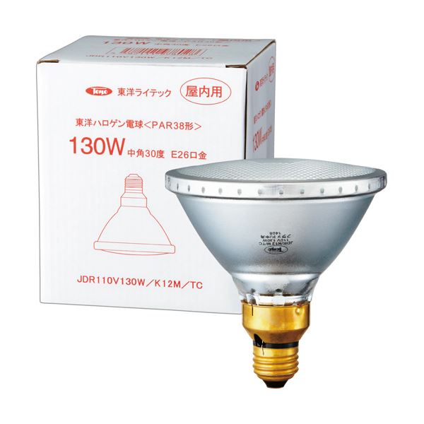 (まとめ) オリエントライテック PAR形ハロゲン照明ランプ130W形 E26口金 中角 JDR110V130W/K12M/TC 1個 【×5仕かける】 その他-電球-ライト・照明器具