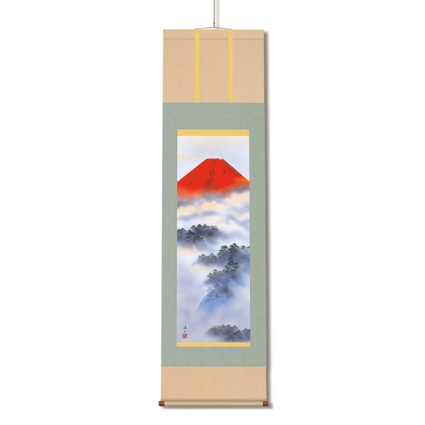 伊藤渓山 掛軸 (尺三) 「赤富士」 【受注生産】|生活雑貨のお店!Vie-UP