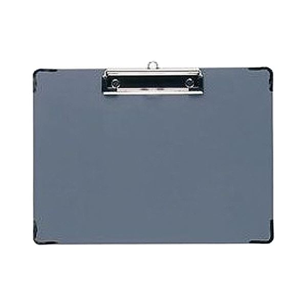 （まとめ）百獣の王事務器 どんぶり鉢書簡紙挟 B5ヨコ灰 CS-111 1仕かける(10枚) 【×2仕かける】 クリップボード-文房具・事務用品