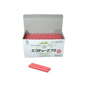 (まとめ) 日本チョーク エコ車輪止め72 赤 ECO-2 1箱（72本）  【×10仕掛ける】