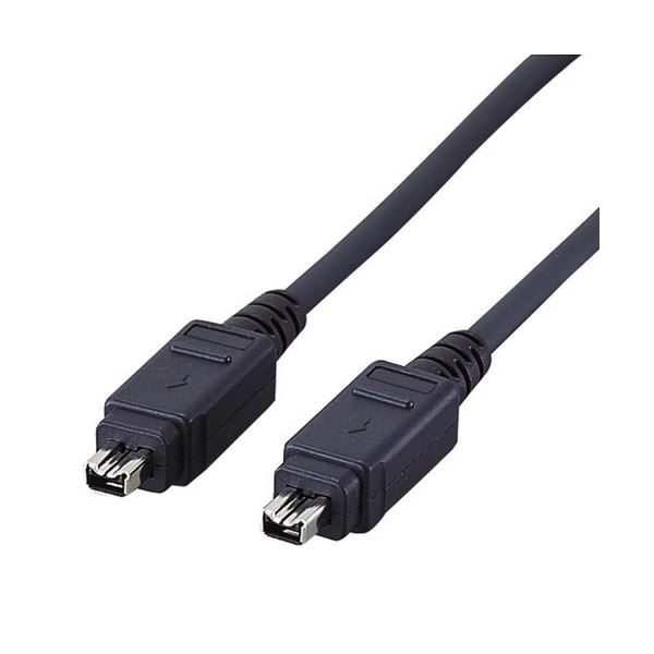 （まとめ）エレコム IEEE1394有線テレビ4pin牡-4pin牡 黒いこと 1m IE-441BK 1本【×5仕掛ける】 ケーブル-パソコン・周辺機器-PCアクセサリー