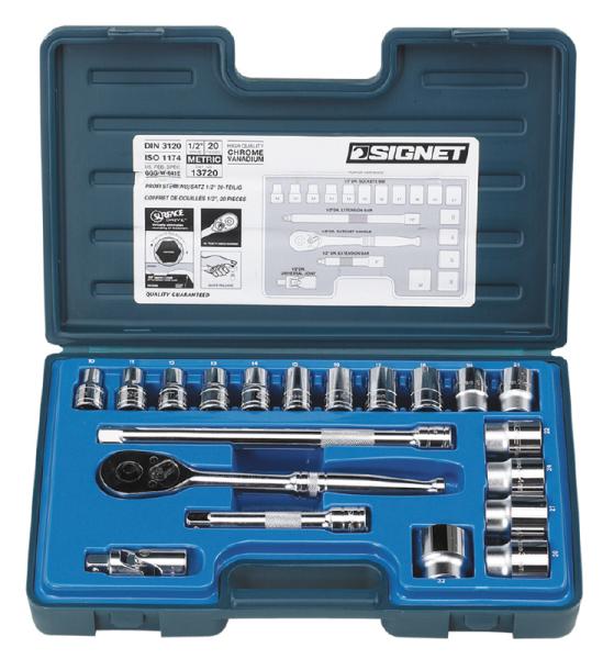SIGNET(シグネット) 13720 1/2DR 20PC MM ソケットレンチセット 000856813720 　送料込み！ 11,195円