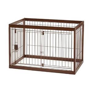 Richell(リッチェル) 木製ペットサークル 90-60 小型犬・中型犬用 ダークブラウン (ha048) 送料込み!