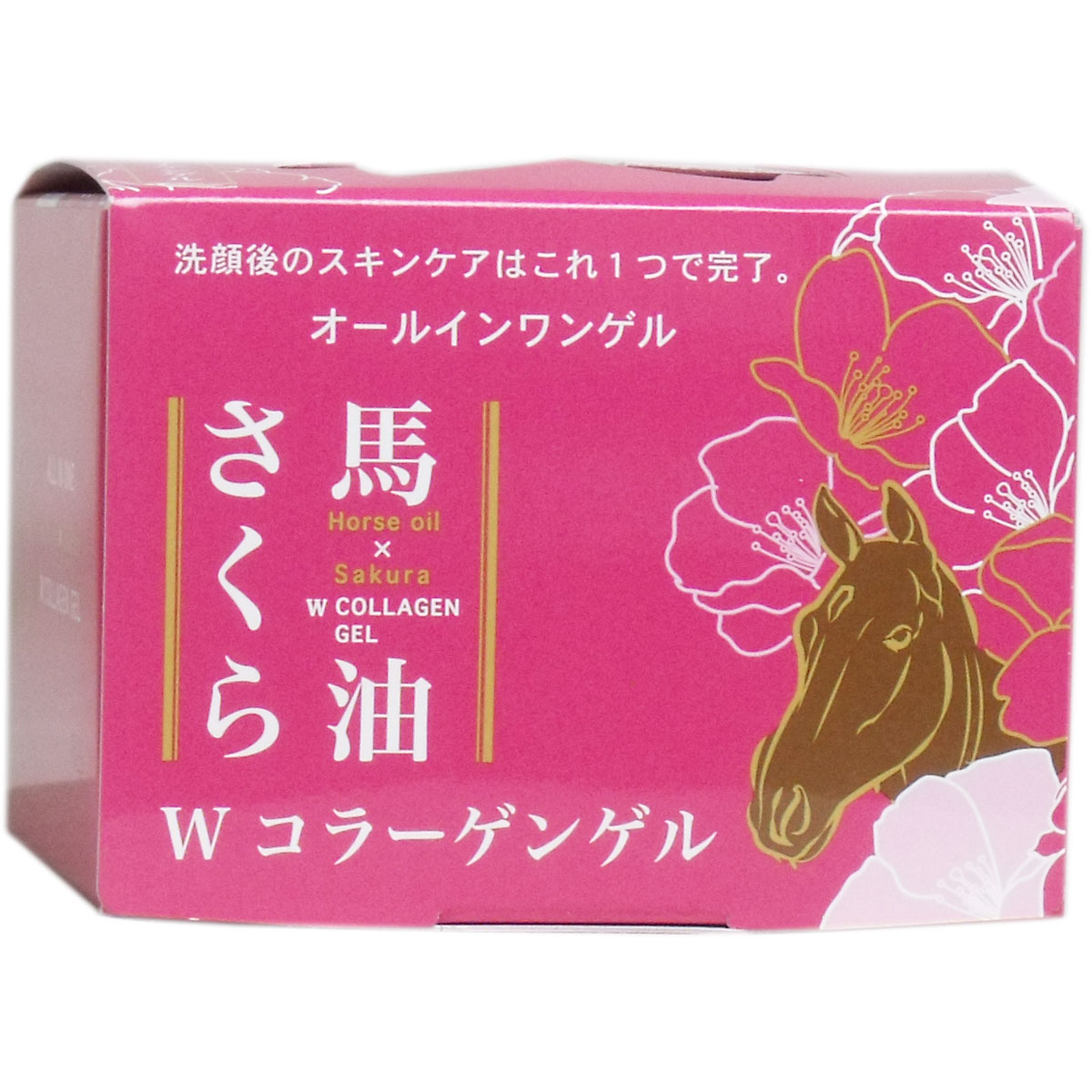 楽天市場】馬油 さくら W ダブル コラーゲンゲル 100g