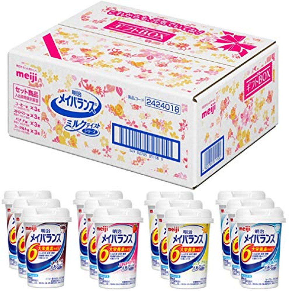 メイバランスミニ カップ ミルクテイストシリーズ 4種類 12本入 125ml 3本