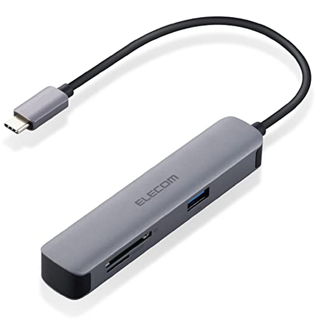 エレコム ドッキングステーション タイプC アルミボディ USB3.0 2ポート SD microSD(1個)【エレコム(ELECOM)】