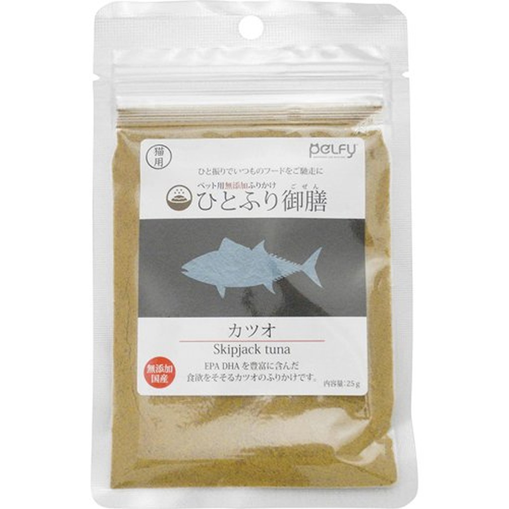 市場 ペルフィー ひとふり御膳 カツオ 猫用 北海道 25g