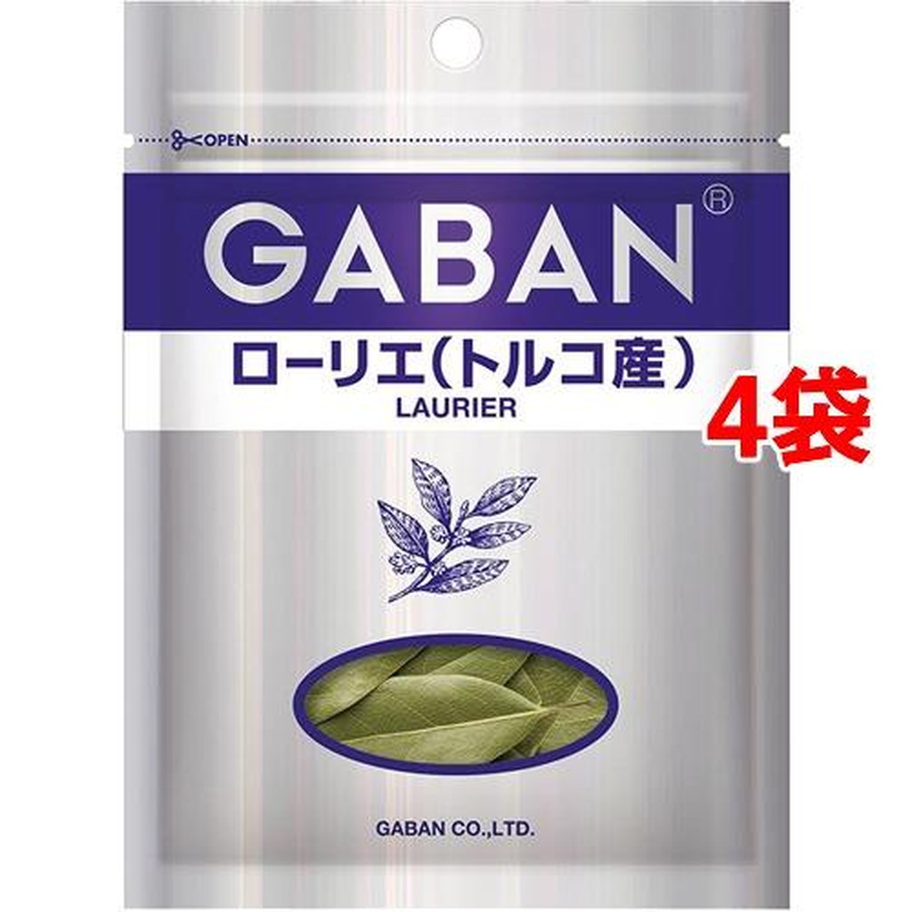 ギャバン ローリエ(トルコ産) ホール 袋(4g*4袋セット)【ギャバン(GABAN)】