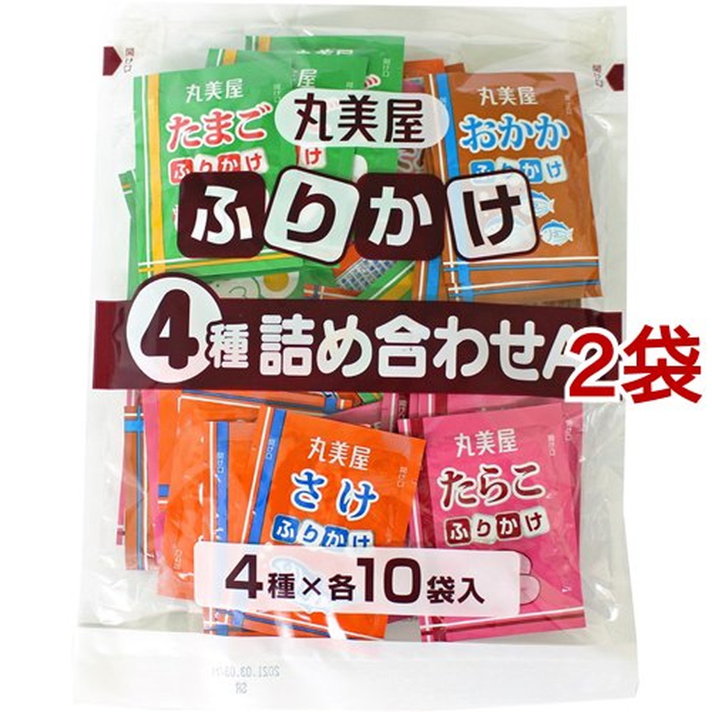 丸美屋 ふりかけ4種詰め合わせ 業務用 2.5g 40食入 2コセット 【正規通販】