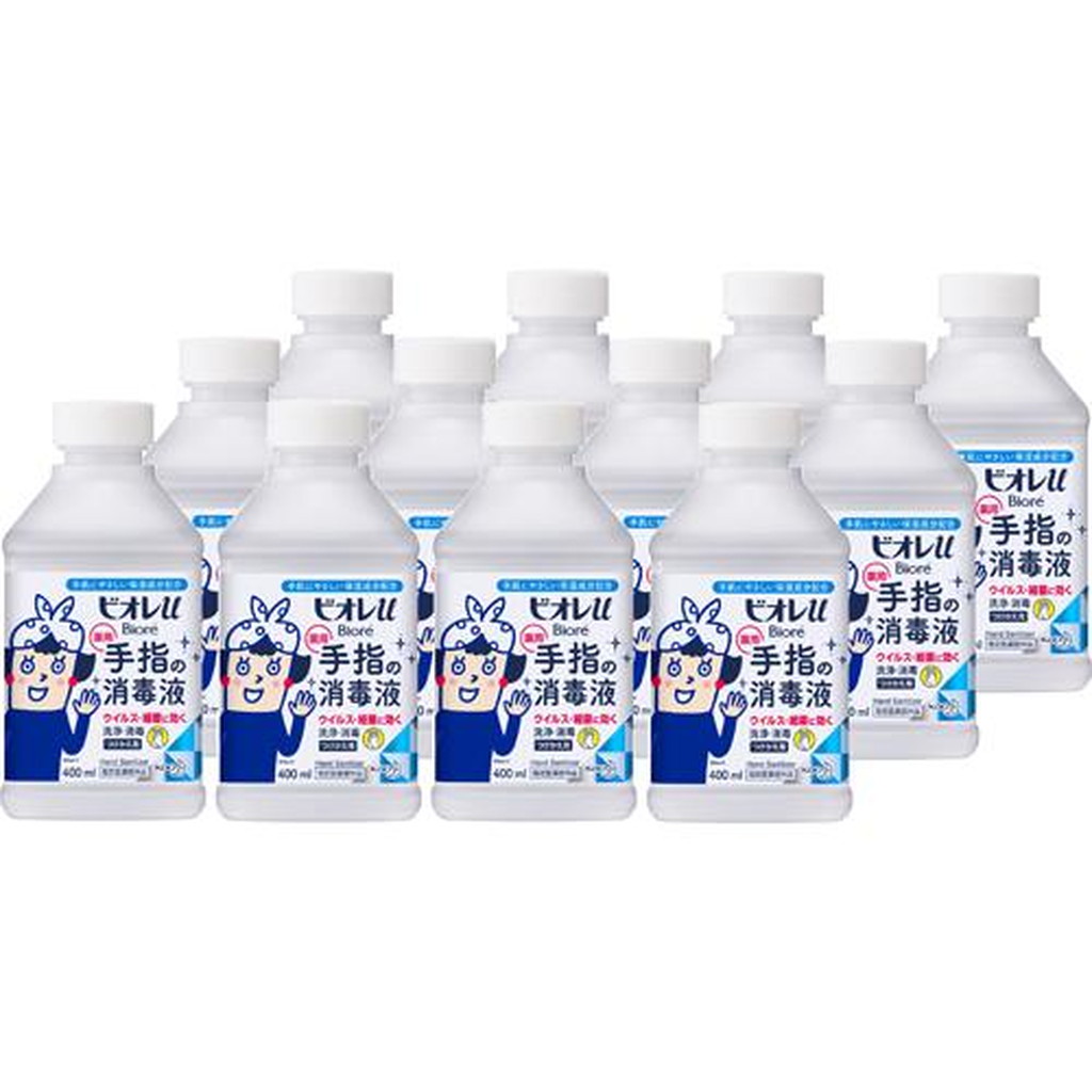 品質保証 ビオレu 手指の消毒液 本体 400ml×12個セット 1ケース