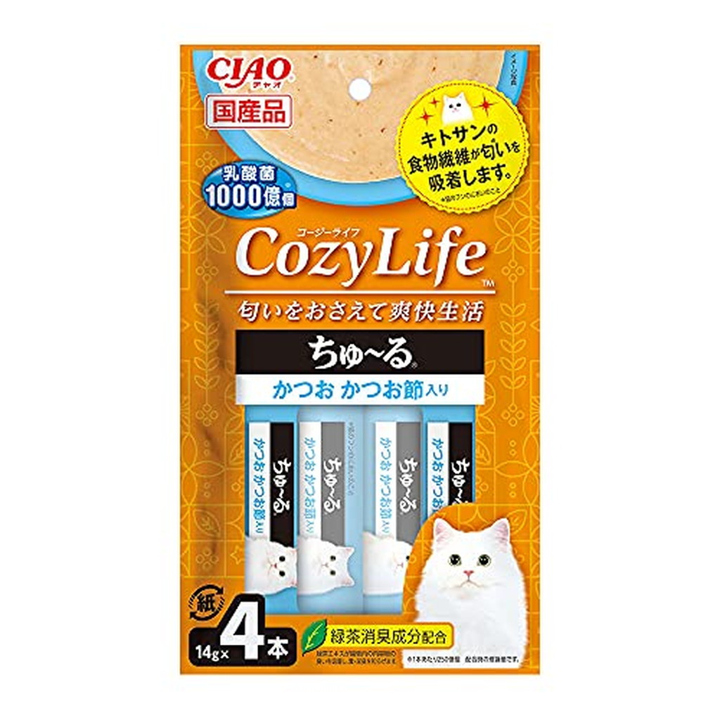 マーケット Ciao Cozy Life ちゅ る かつお かつお節入り 14g 4本入 12袋セット