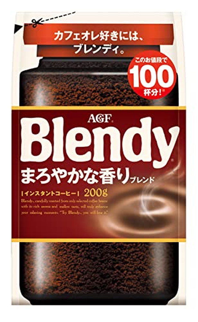 18％OFF】 200g 3袋セット 詰め替え AGF まろやかな香りブレンド ブレンディ 袋 インスタントコーヒー コーヒー