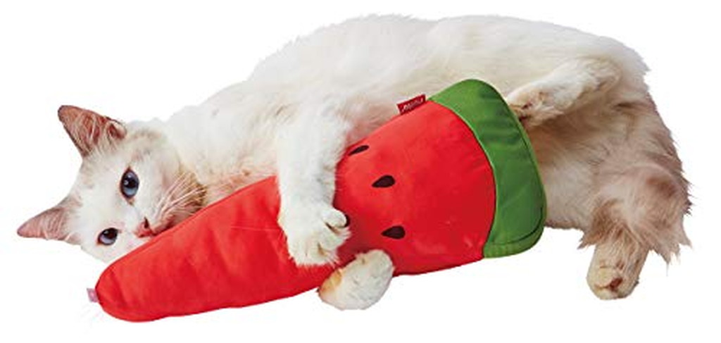 猫用おもちゃ ひんやりけりぐるみ スイカ 1個 クリスマスファッション