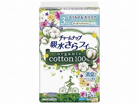 Tチャームナップ吸水さらフィ オーガニックコットン ケース 無香料42枚 ユニ・チャーム 55657 送料込!