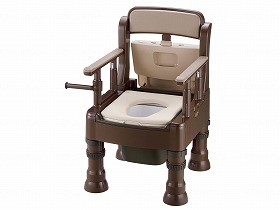 ﾎﾟｰﾀﾌﾞﾙﾄｲﾚきらくMＹ型（やわらか便座）/ﾀﾞｰｸﾌﾞﾗｳﾝ/- リッチェル 45613