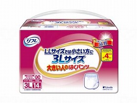 TG大きい人のはくﾊﾟﾝﾂ/ｹｰｽ/3L リブドゥ 17638