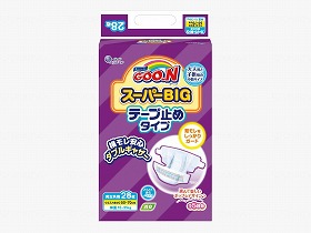 グーン　スーパーＢＩＧテープ 28枚入/ｹｰｽ/- 大王製紙 753858｜生活雑貨のお店！Vie-UP
