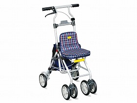 ポシェットボンベ3/ﾁｪｯｸ紺/- 須恵廣工業 672B