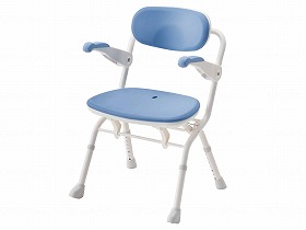 楽らく開閉シャワーベンチ S ブルー - アロン化成 536081 送料込!