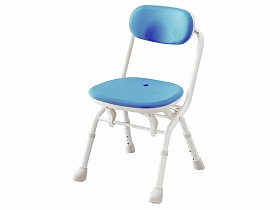 楽らく開閉ｼｬﾜｰﾍﾞﾝﾁCN/ﾌﾞﾙｰ/- アロン化成 536-098