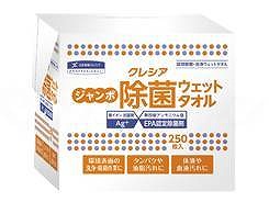 ｼﾞｬﾝﾎﾞ除菌ｳｪｯﾄﾀｵﾙ　250枚/ｹｰｽ/つめかえ用 日本製紙クレシア 64135