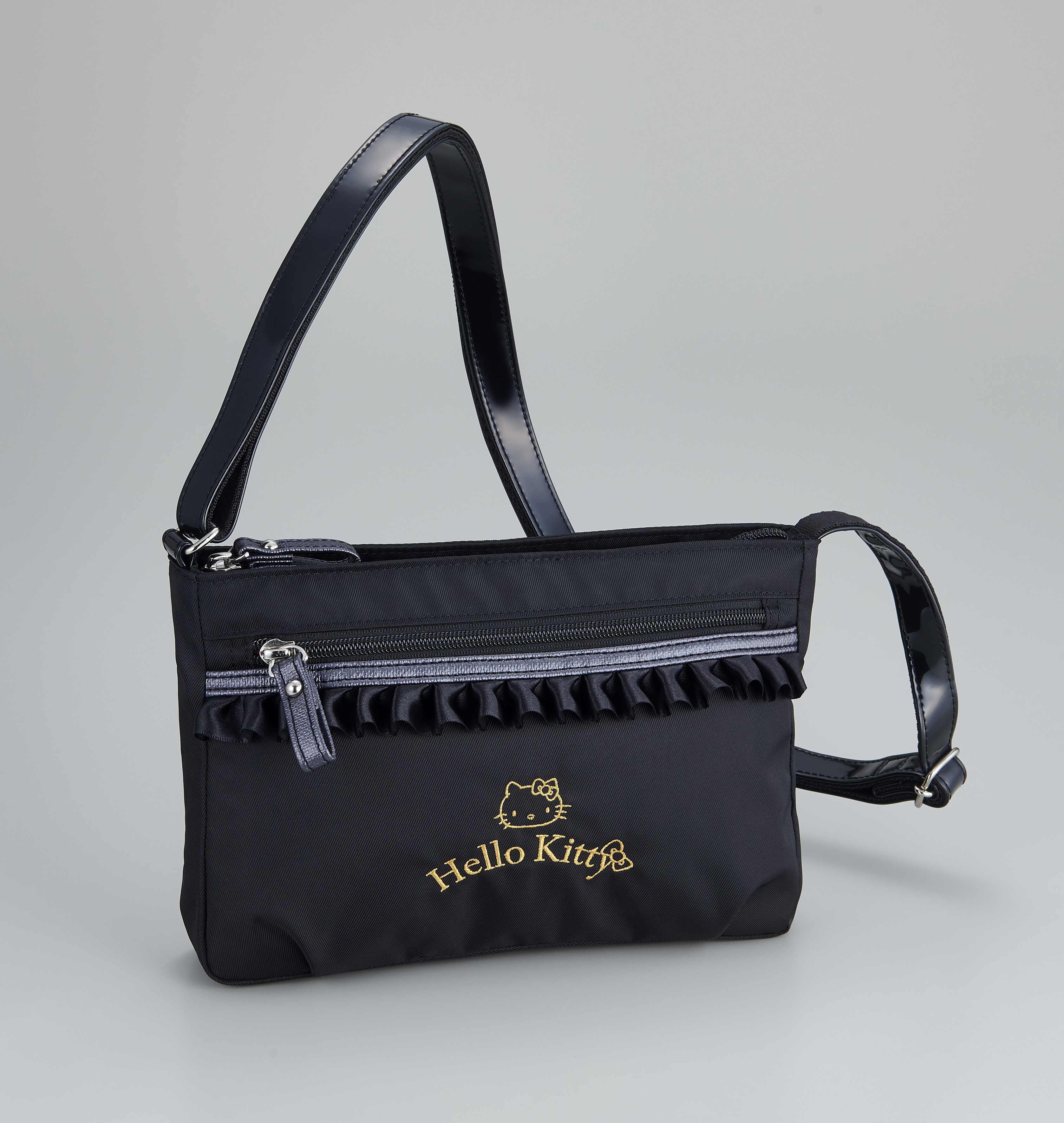 ウェルファン ショルダーバッグ ハローキティ ブラック(代引不可)【送料無料】 4967991502714.jpg