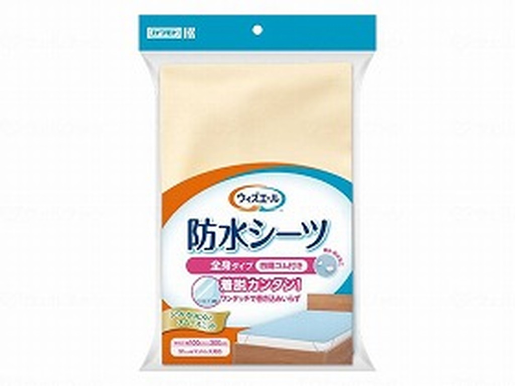 ｳｨｽﾞｴｰﾙ 防水ｼｰﾂ四隅ｺﾞﾑ付き/ｸﾘｰﾑ/- 川本産業 039-121120-00　送料込！
