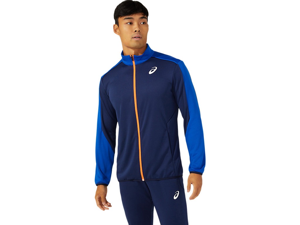 アシックス asics リクジヨウ トレーニングジャケット ピーコート/ABL(402) L 2091A176 ウエア 陸上 部活動 クラブ活動