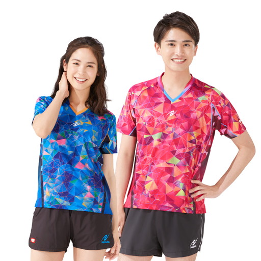 日本卓球 Nittaku 卓球 ウェア ムーブステンドシャツ/MOVESTAINED SHIRT ブラック(71) XO NW-2191 ピンポン 部活動 クラブ活動