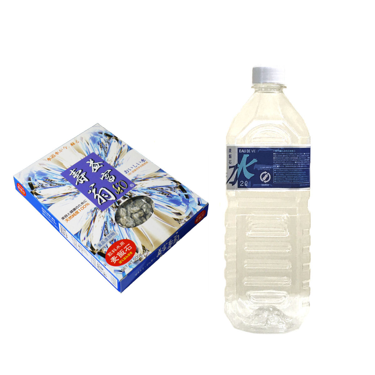 楽天市場 純国産高級美濃白川産麦飯石 益富寿翁 専用ペットボトル付き ミネラルショップビビ