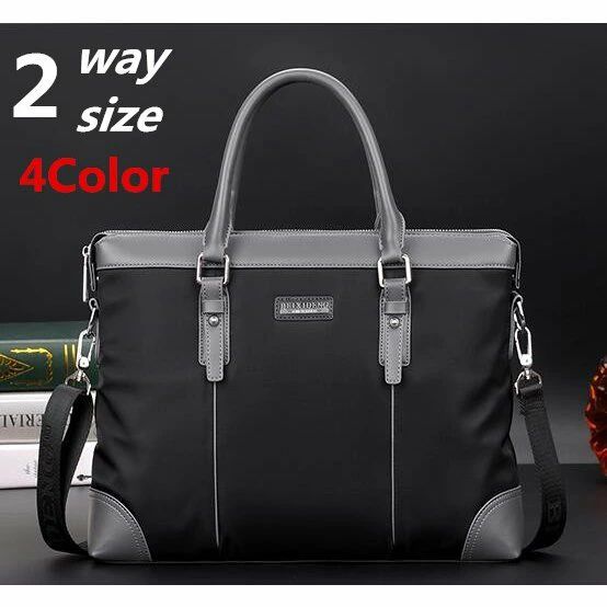 2wayメンズショルダーバッグ　トートバッグ　ビジネスバッグ　出勤バッグ　ナイロン　軽量　シンプル　軽い 4,735円