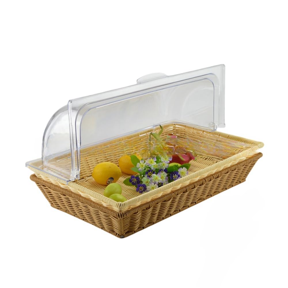 ブレッドバスケット パンかご フードカバー ブレッドケース 透明 お菓子/果物/デザート/チーズ/ケーキ/クッキー収納バスケット キッチン｜VIEW shop