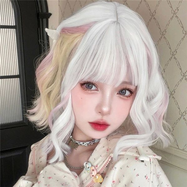 女性 かつら レディース レイヤー フルウィッグ ストレートカツラ 自然 ミディアム wig 前髪 通気 自然 インナーカラー 巻き髪