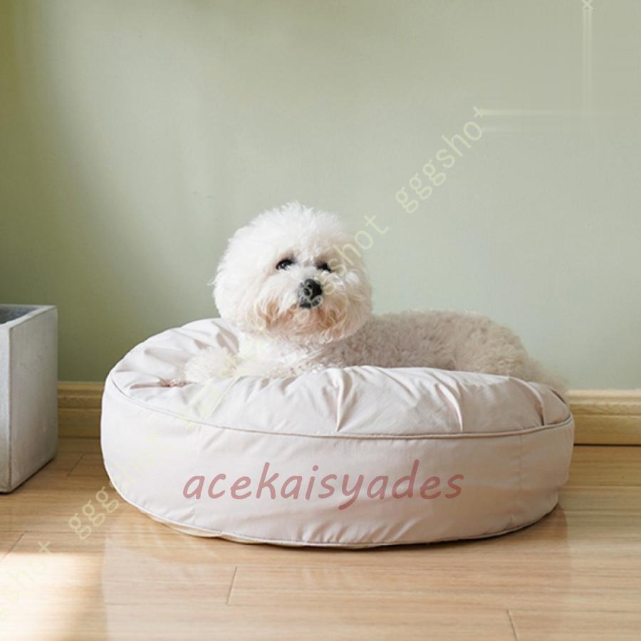 犬ベッド 猫ベッド 犬クッション ペットベッド ペットソファー 布団 マット ふわふわ もこもこ 丸型 ラウンド 小型犬 中型犬 通年利用