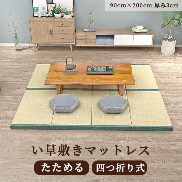 畳マットレス い草 マットラグ 折りたたみ カーペット 畳ベッド シングル 消臭 吸汗 除湿 吸湿 防カビ 布団 いぐさ 敷きパッド 置き畳 6,962円