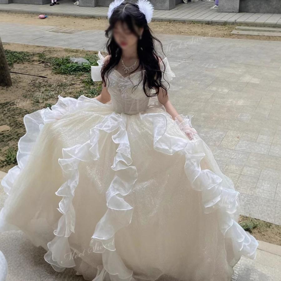 御芽出度お召しもの 妃殿下 色合いお召しもの 三鞭酒 御芽出度 二次会 ウェディングドレス オフショルダー お生まれ落ちる日 寄りあいお召しもの 成年者式 卒式